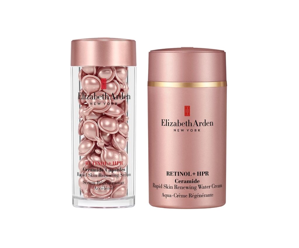 Retinol + HPR Ceramide Capsules Rapid Skin Renewing Serum 60CT + Cream Set